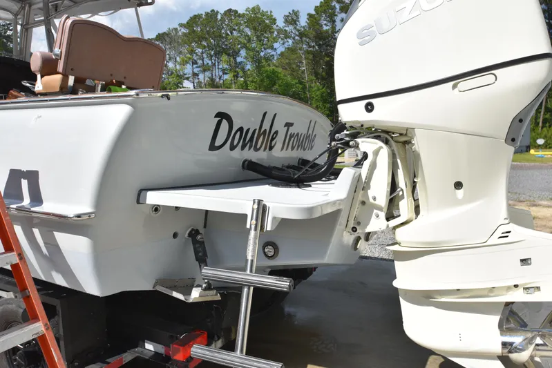 Double Trouble Yacht Photos Pics Custom Carolina 28 Cape Lookout boat, 2007 model, with 2019 repower, featuring Suzuki outboard.