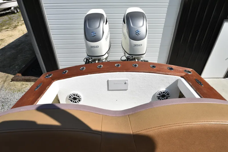 Double Trouble Yacht Photos Pics Custom Carolina 28 Cape Lookout boat with twin Suzuki 350 engines, 2019 repower.
