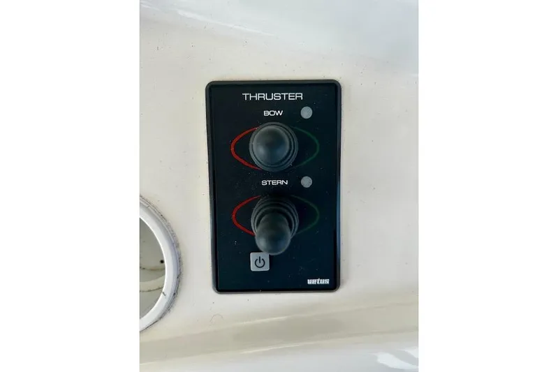  Yacht Photos Pics Control panel for bow and stern thrusters on 2001 Silverton 42 Convertible boat.