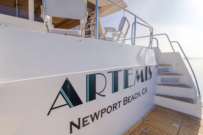 Artemis Yacht Photos Pics 1996 Offshore Yachts Pilothouse, named Artemis, docked in Newport Beach, CA.