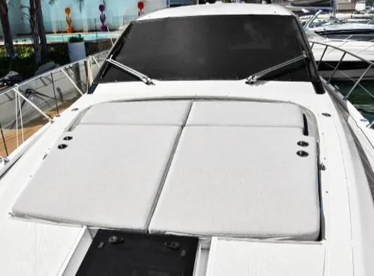  Yacht Photos Pics 2022 Azimut Atlantis 51 yacht with sleek design and spacious sunbathing area.