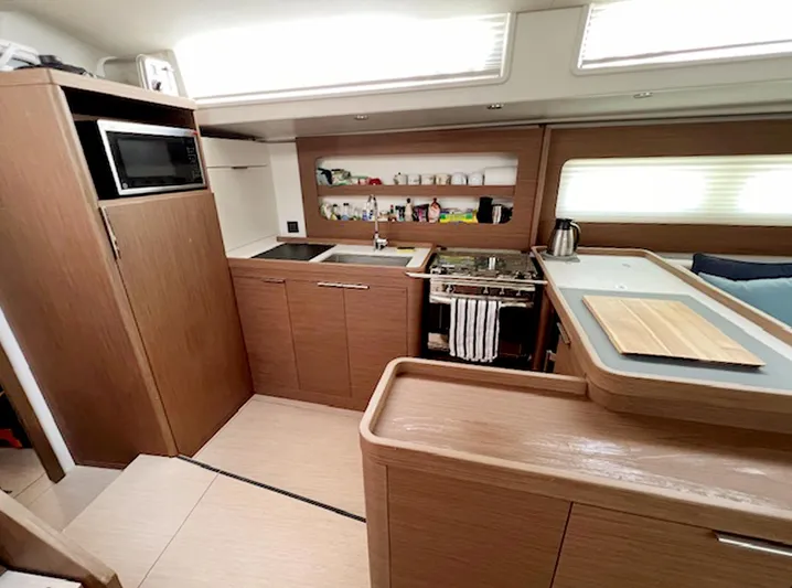 Circe Yacht Photos Pics 2022 Beneteau Oceanis Yacht 54 - Galley