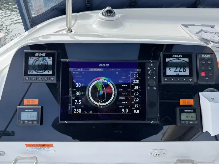 Catalina Breeze Yacht Photos Pics Lagoon 42 yacht control panel with B&G navigation displays, 2022 model.