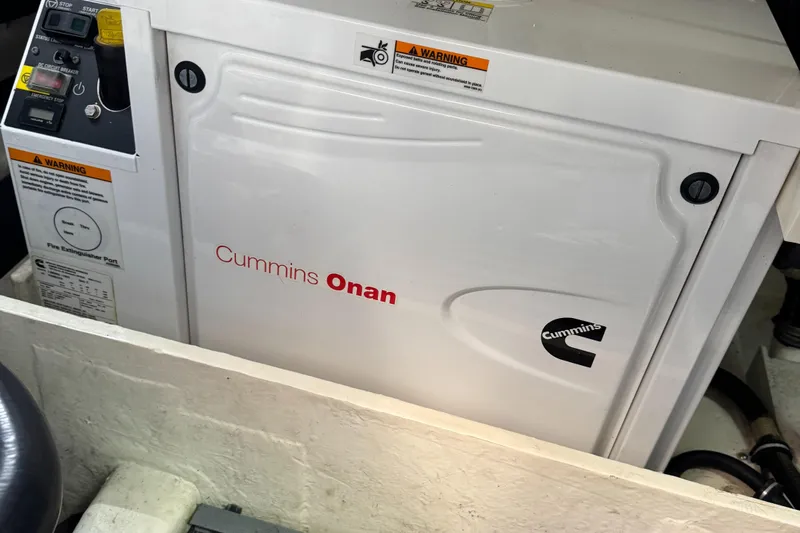 After Glow Yacht Photos Pics Cummins Onan generator in 2016 Tiara Yachts 39 Coupe engine room.