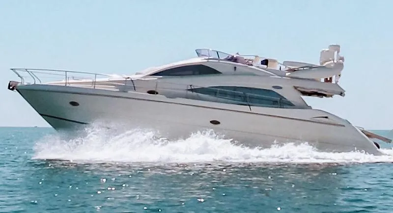  Yacht Photos Pics Luxury Aicon 52 yacht cruising on open water, 2007 model.