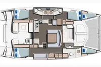 Manufacturer Provided Image: Leopard 48 Lower Accommodation Layout Plan