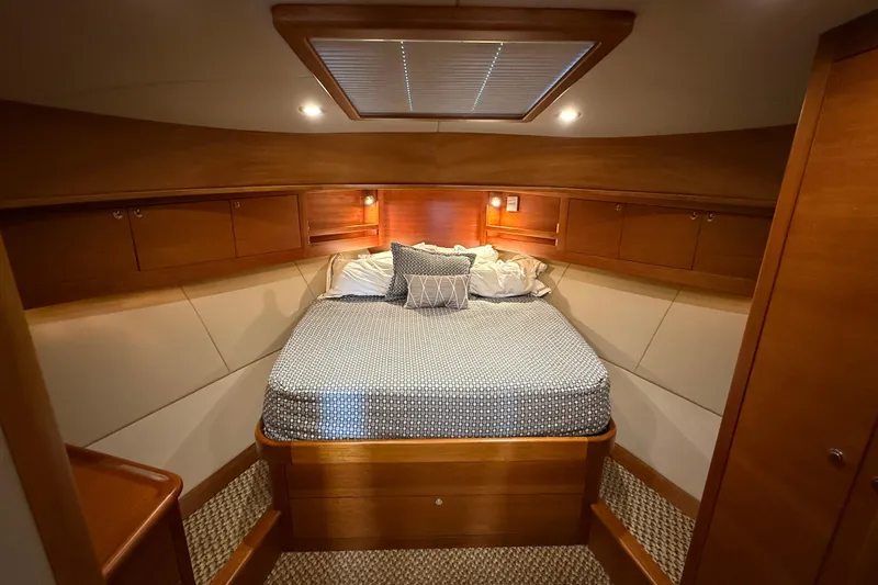  Yacht Photos Pics Luxurious cabin interior of 2017 Grand Banks 44 Eastbay SX yacht.