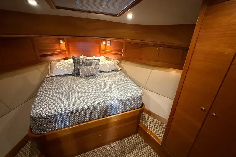  Yacht Photos Pics Luxurious cabin interior of 2017 Grand Banks 44 Eastbay SX yacht.