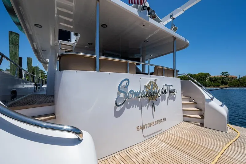 Somewhere In Time Yacht Photos Pics Ocean Alexander 78 Somewhere In Time- Swim Platform
