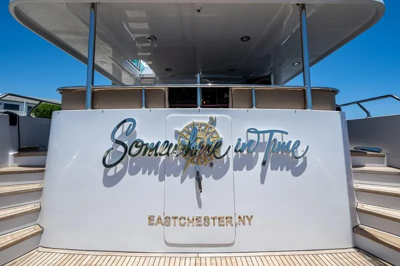 Somewhere In Time Yacht Photos Pics Ocean Alexander 78 Somewhere In Time- Swim Platform
