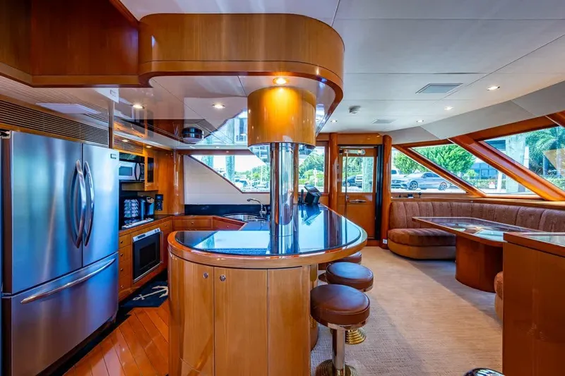 Somewhere In Time Yacht Photos Pics Ocean Alexander 78 Somewhere In Time- Galley