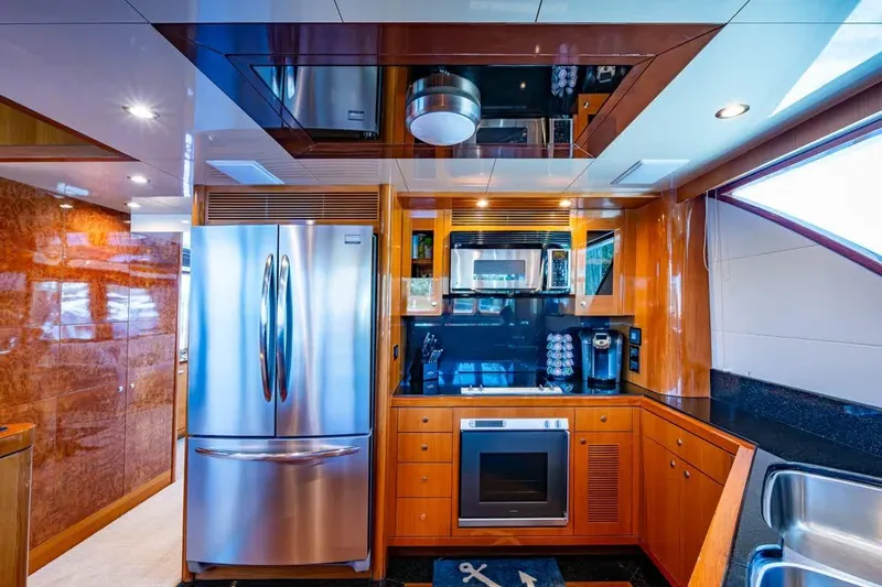 Somewhere In Time Yacht Photos Pics Ocean Alexander 78 Somewhere In Time- Galley