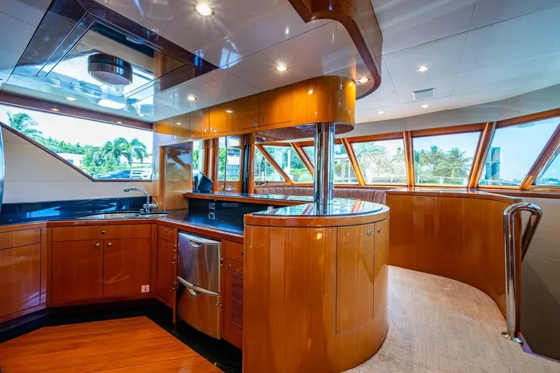 Somewhere In Time Yacht Photos Pics Ocean Alexander 78 Somewhere In Time- Galley