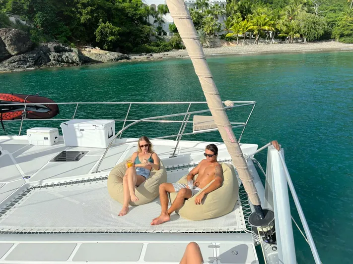 Tapas Yacht Photos Pics 2023 Royal Cape Majestic 570 F trampoline