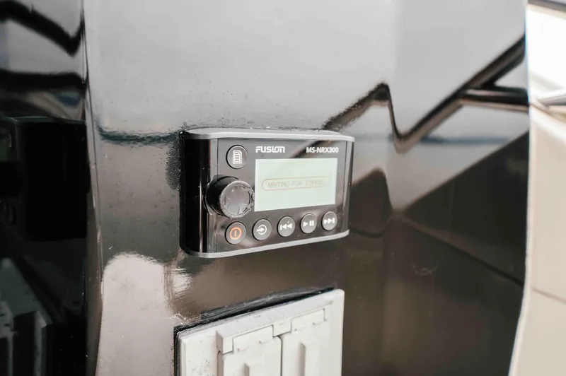  Yacht Photos Pics Fusion MS-NRX300 stereo control on 2013 Sea Ray 510 Sundancer yacht.