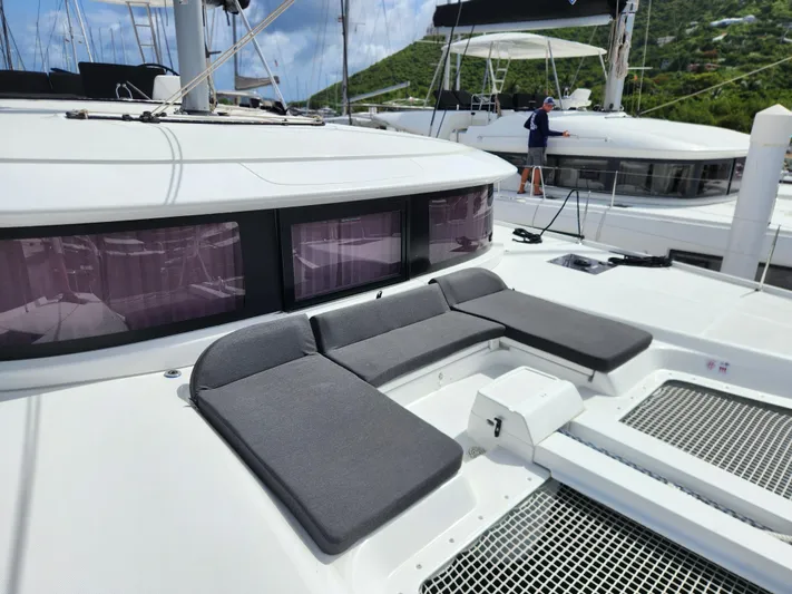 Southern Isle Yacht Photos Pics 2024 Lagoon 46 catamaran with sun deck and modern design.