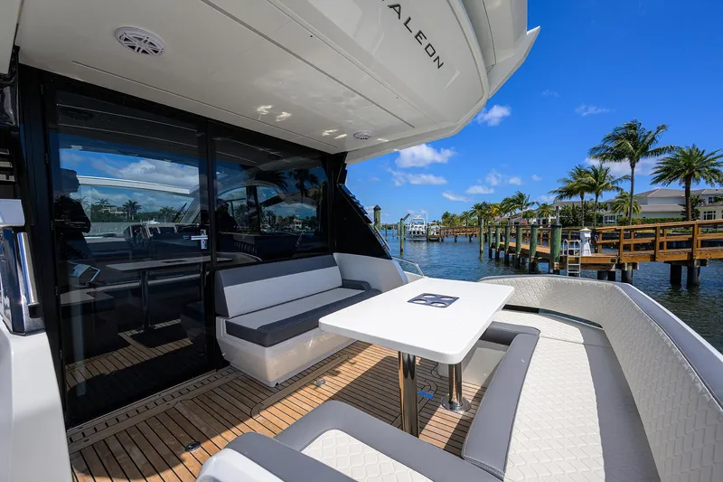 Field Office Yacht Photos Pics 2021 Galeon - Aft Deck/lounge