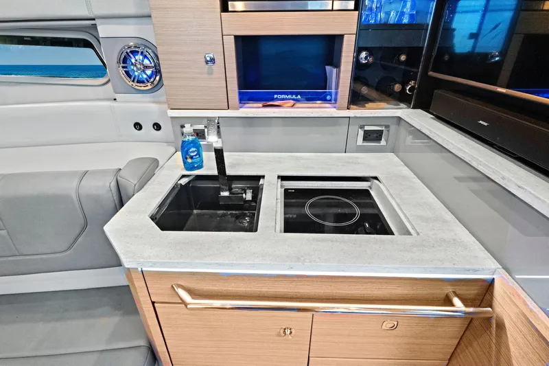 Well Told Yacht Photos Pics Modern kitchen in 2019 Formula 430 CROSSOVER boat.