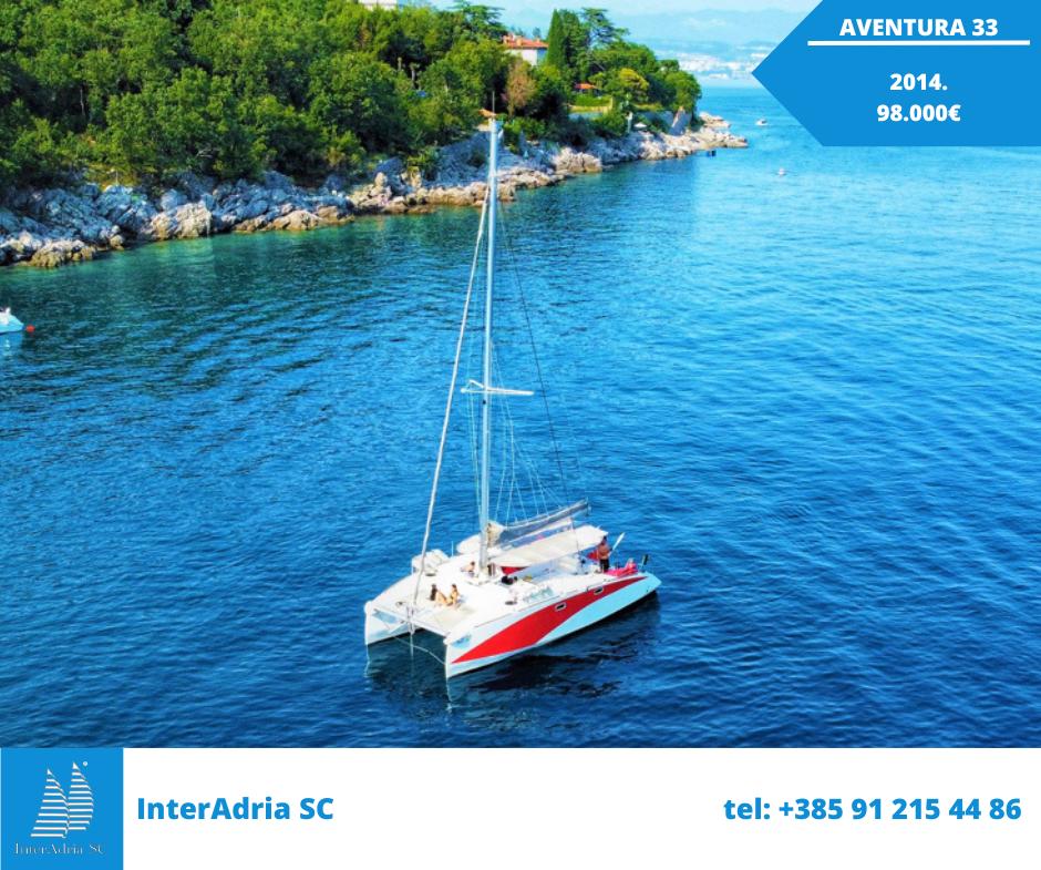 aventura 33 catamaran for sale