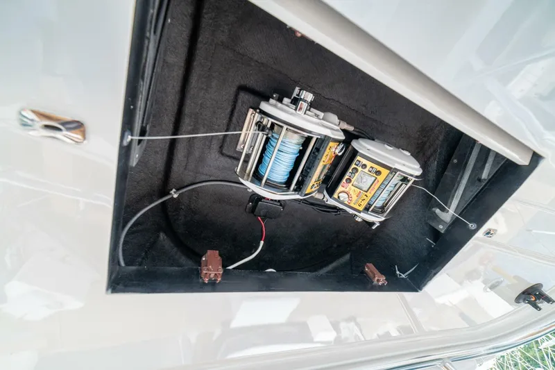 Annie Girl Yacht Photos Pics Electrical components inside a 1997 Custom Carolina 49 Ricky Gillikan boat.