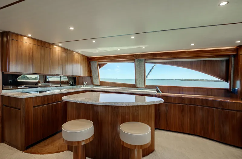 On The Edge III Yacht Photos Pics Viking 62 On the Edge III - Galley