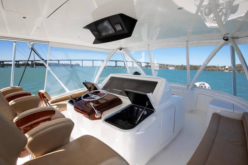 On The Edge III Yacht Photos Pics Viking 62 On the Edge III - Helm