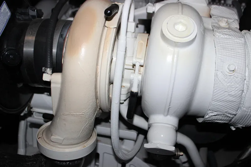  Yacht Photos Pics Engine component of a 2017 Sea Ray Sundancer 400 yacht.