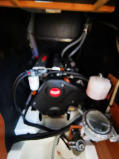 Blue Tide Yacht Photos Pics Engine compartment of 2020 Beneteau Oceanis 46.1 sailboat.