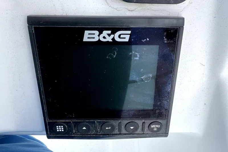 Knot Behaving Yacht Photos Pics B&G navigation display on 2014 Jeanneau Sun Odyssey 379 yacht.