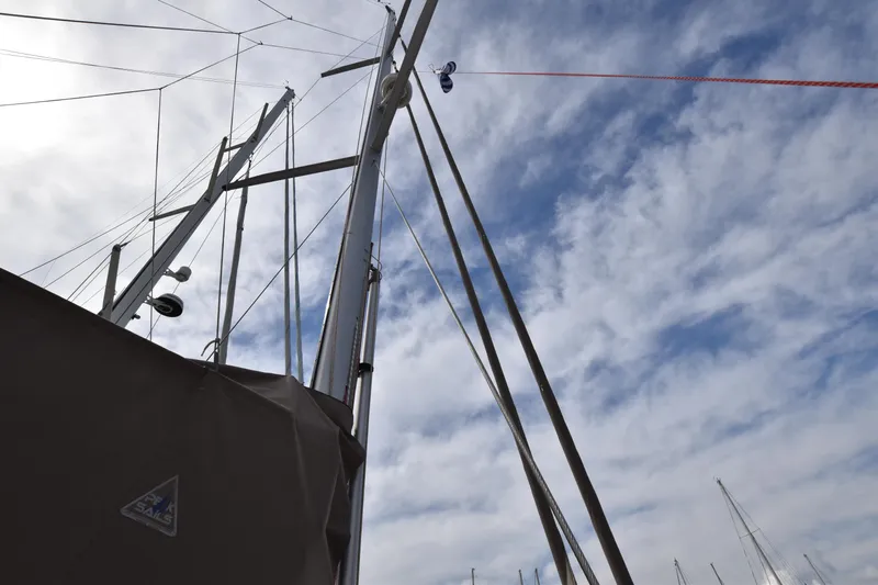 Gypsy Yacht Photos Pics 2015 Dufour 500 Grand Large sailing yacht, mast, Ionian Sea, Corfu, Gouvia Marina