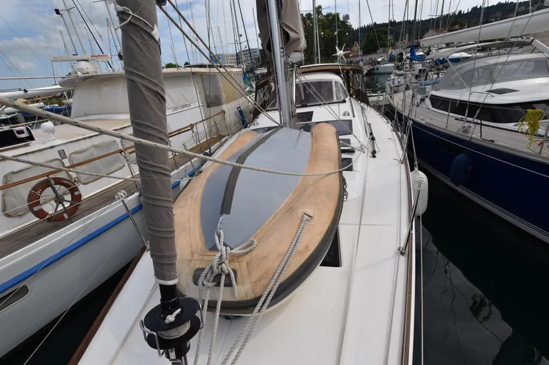 Gypsy Yacht Photos Pics 2015 Dufour 500 Grand Large sailing yacht, Spacious Deck, Ionian Sea, Corfu, Gouvia Marina