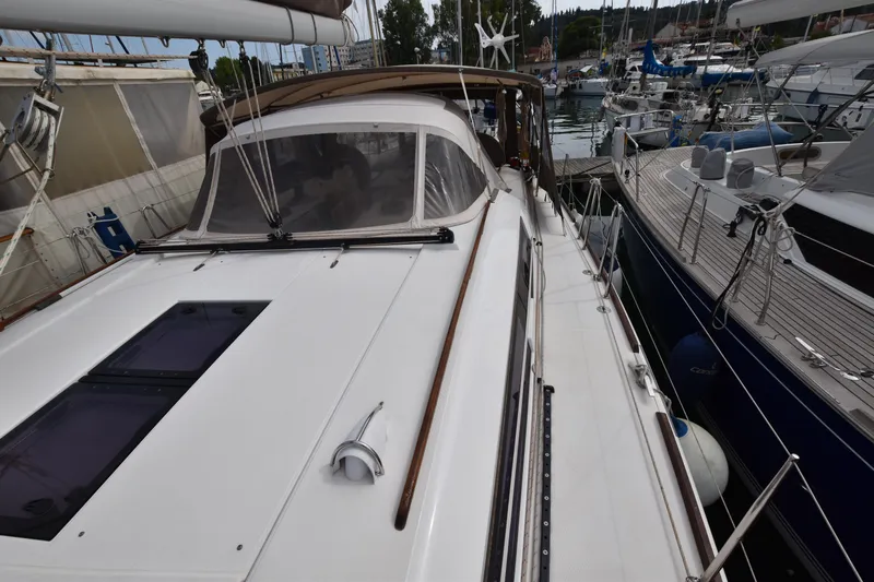Gypsy Yacht Photos Pics 2015 Dufour 500 Grand Large sailing yacht, Spacious Deck, Ionian Sea, Corfu, Gouvia Marina