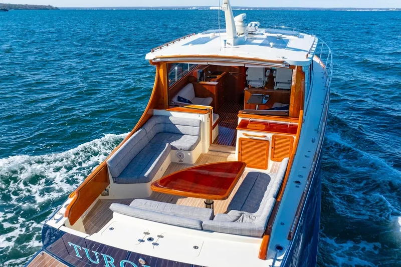 Turquoise (name Reserved) Yacht Photos Pics Cockpit Table