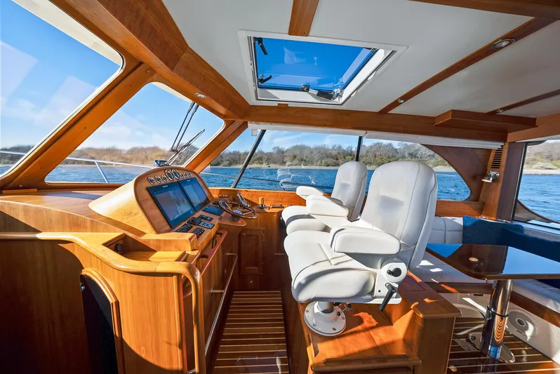 Turquoise (name Reserved) Yacht Photos Pics Helm Area