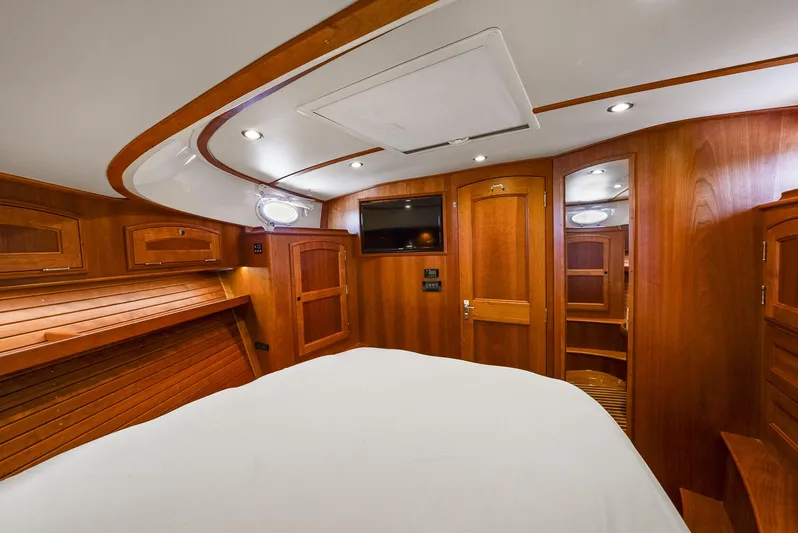 Turquoise (name Reserved) Yacht Photos Pics Forward Stateroom Looking Aft