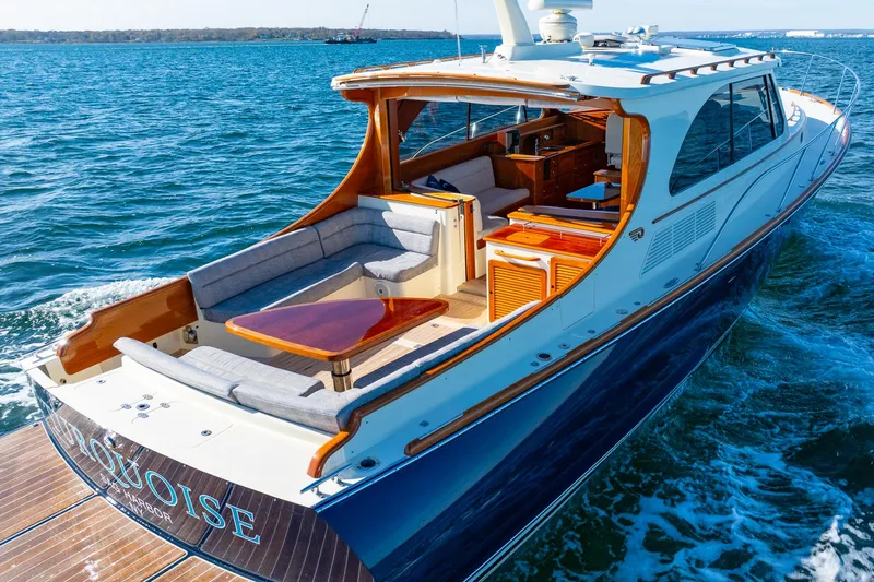 Turquoise (name Reserved) Yacht Photos Pics Into Aft Cockpit