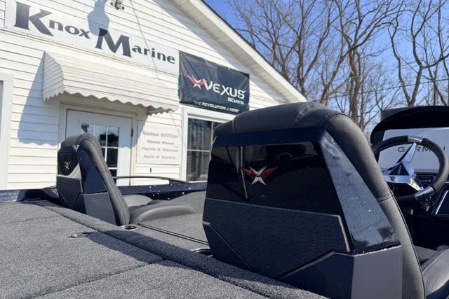 2026 Vexus VXs20 boat at Knox Marine dealership, showcasing sleek design and modern features.