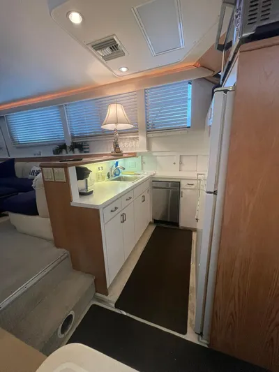 Lady Grace Yacht Photos Pics GALLEY LOOKING AFT