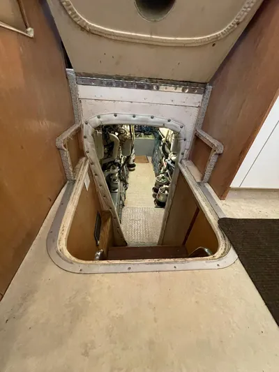 Lady Grace Yacht Photos Pics ENGINE ROOM ENTRANCE