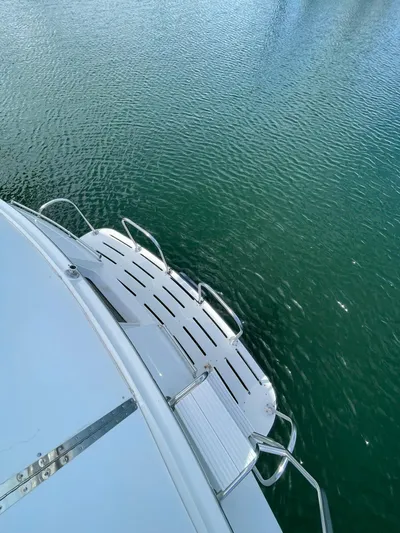 Lady Grace Yacht Photos Pics SWIM PLATFORM WITH SWIM PADDER AND SS RAILINGS FOR SAFETY