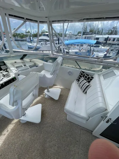 Lady Grace Yacht Photos Pics HELM DECK TO STBD.