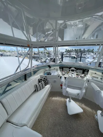 Lady Grace Yacht Photos Pics HELM DECK TO PORT