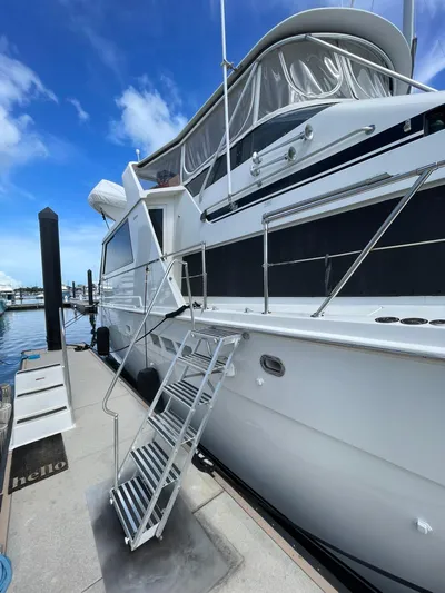 Lady Grace Yacht Photos Pics MARQUIPT TIDE RIDE FOLDING BOARDING STEPS WITH HAND RAIL