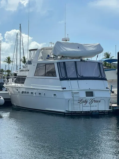 Lady Grace Yacht Photos Pics TRANSOM VIEW PORT SIDE LOOKING FORWARD