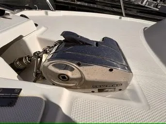 Seahorse Yacht Photos Pics Anchor winch on 2016 Cutwater 28 LE boat deck.