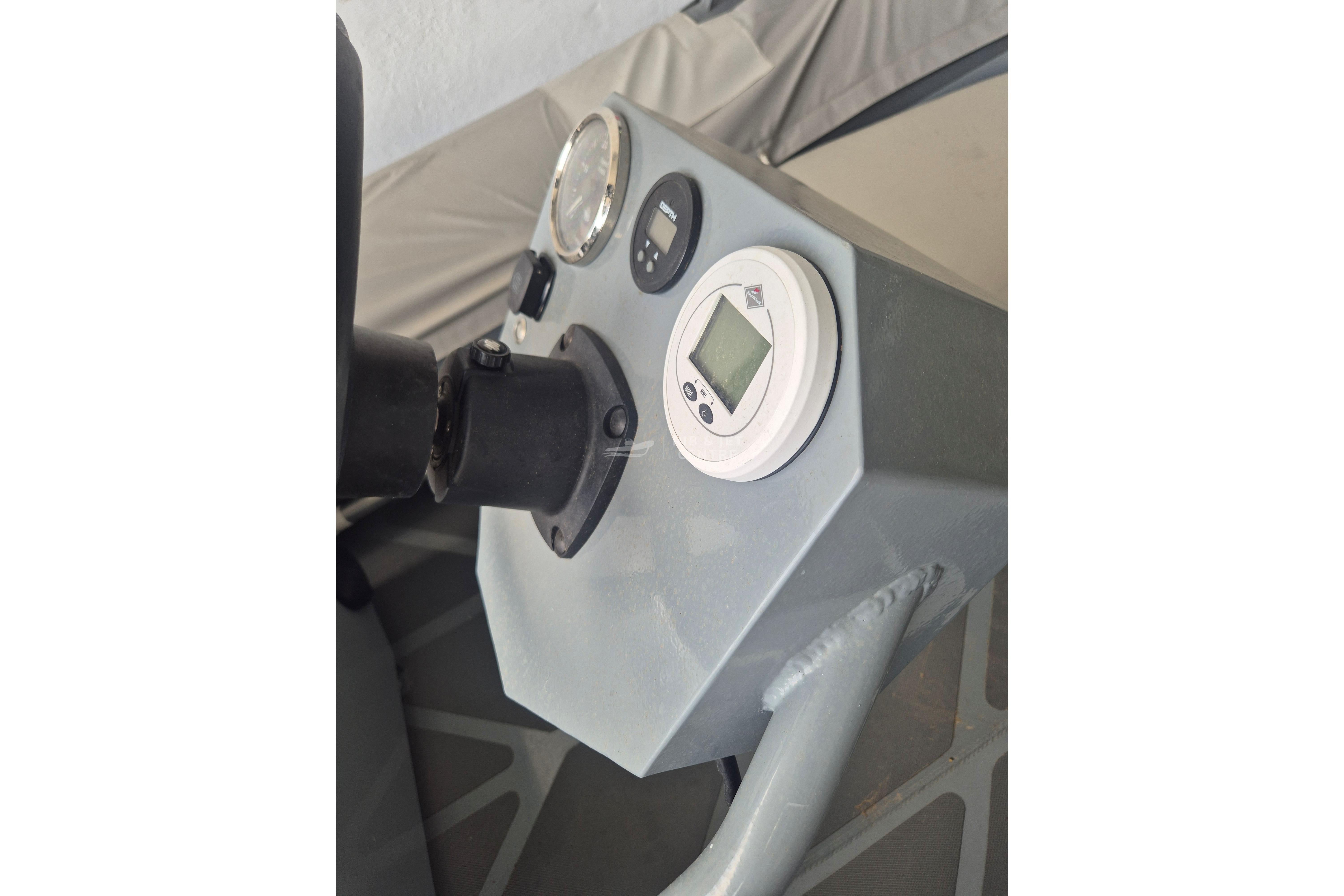 2024 Zur Mini Rib 13 dashboard with gauges and controls.