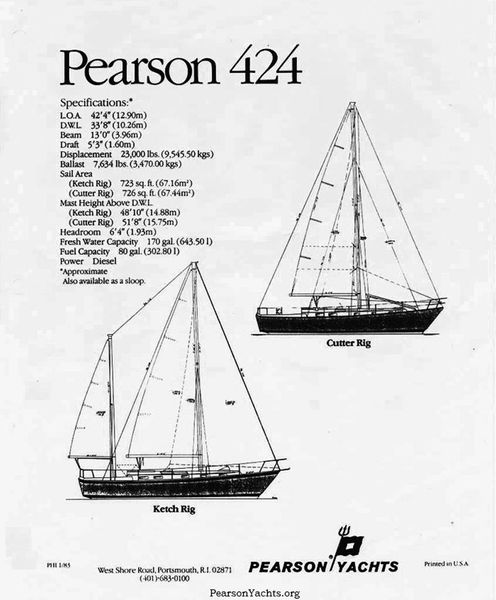 1983 Pearson 424