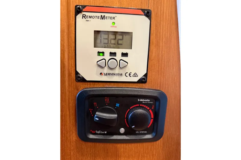  Yacht Photos Pics Remote meter and control panel on 2016 Ranger Tugs R-31 CB boat.