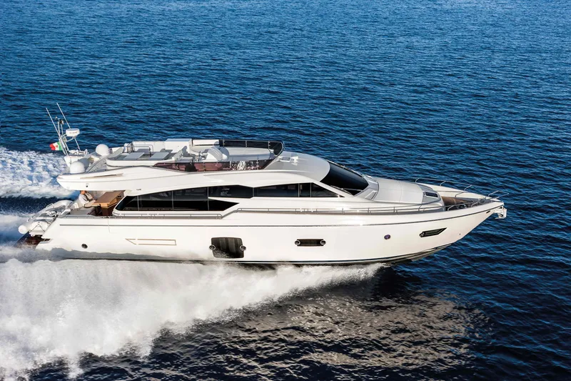  Yacht Photos Pics Manufacturer Provided Image: Ferretti 750 Running Shot