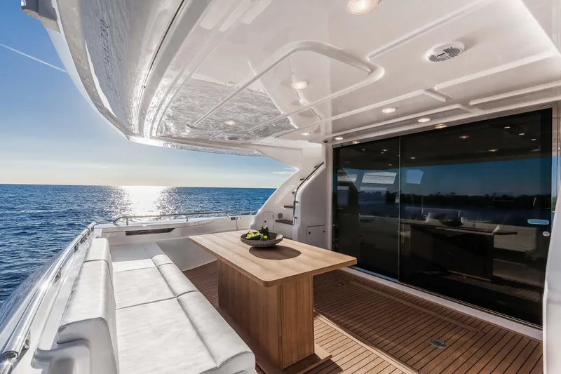  Yacht Photos Pics Manufacturer Provided Image: Ferretti 750 Cockpit